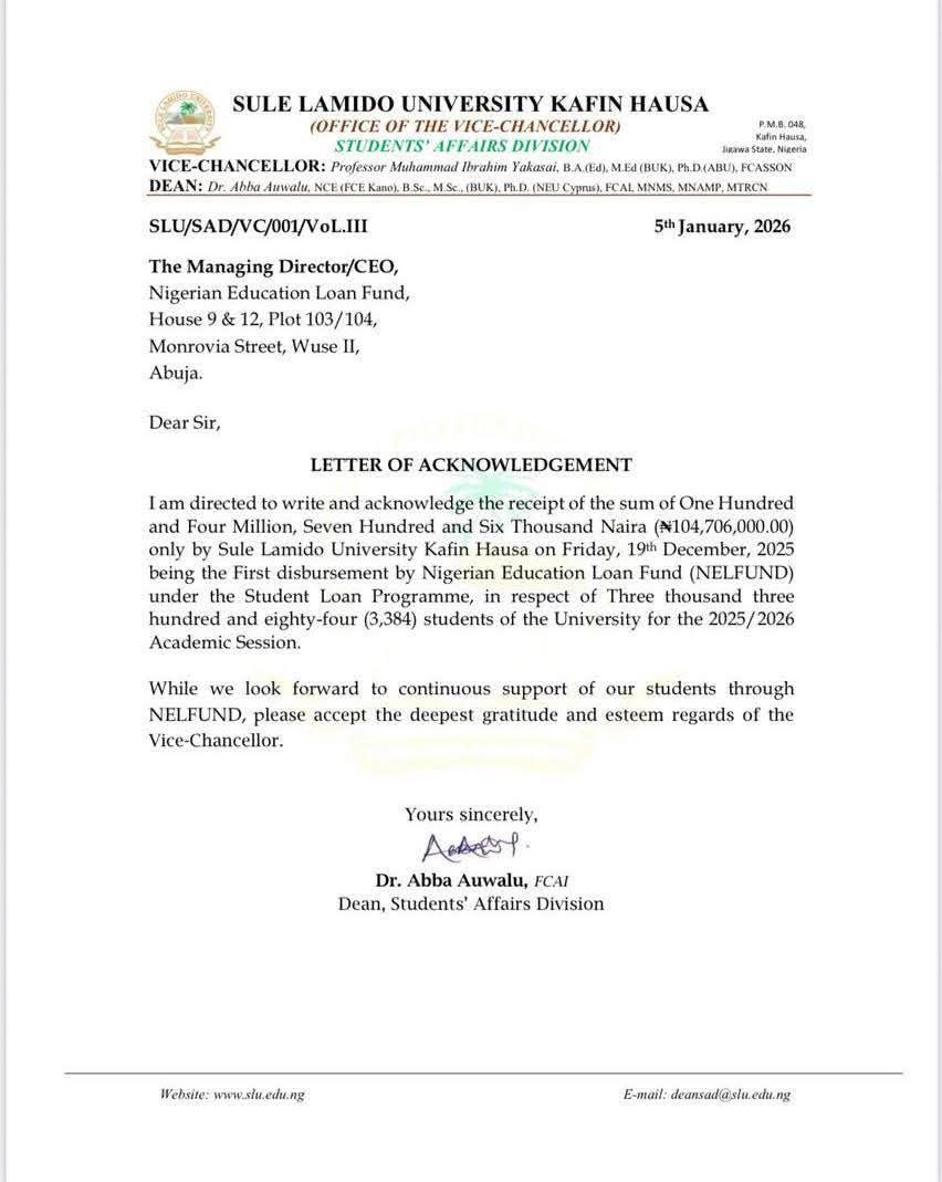 NELFUND UPDATES tweet media