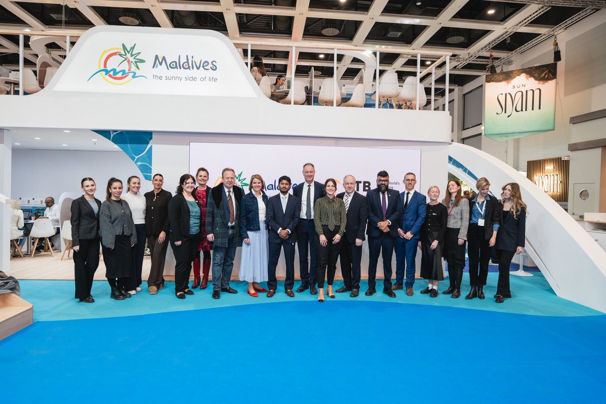 visitmaldivesco's tweet photo. The Maldives has been announced as the Official Host Country of ITB Berlin 2027. The agreement was signed at ITB Berlin 2026 by Mr Ibrahim Shiuree, CEO and Managing Director of Visit Maldives, and Dr Mario Tobias, CEO of Messe Berlin. https://t.co/98oMGfmsOl