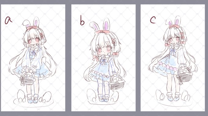 でもってお次はイースター量産を考えてるんですけど3案まで絞って残りが絞り切れない…ッッ

リプにアンケート
▼ 