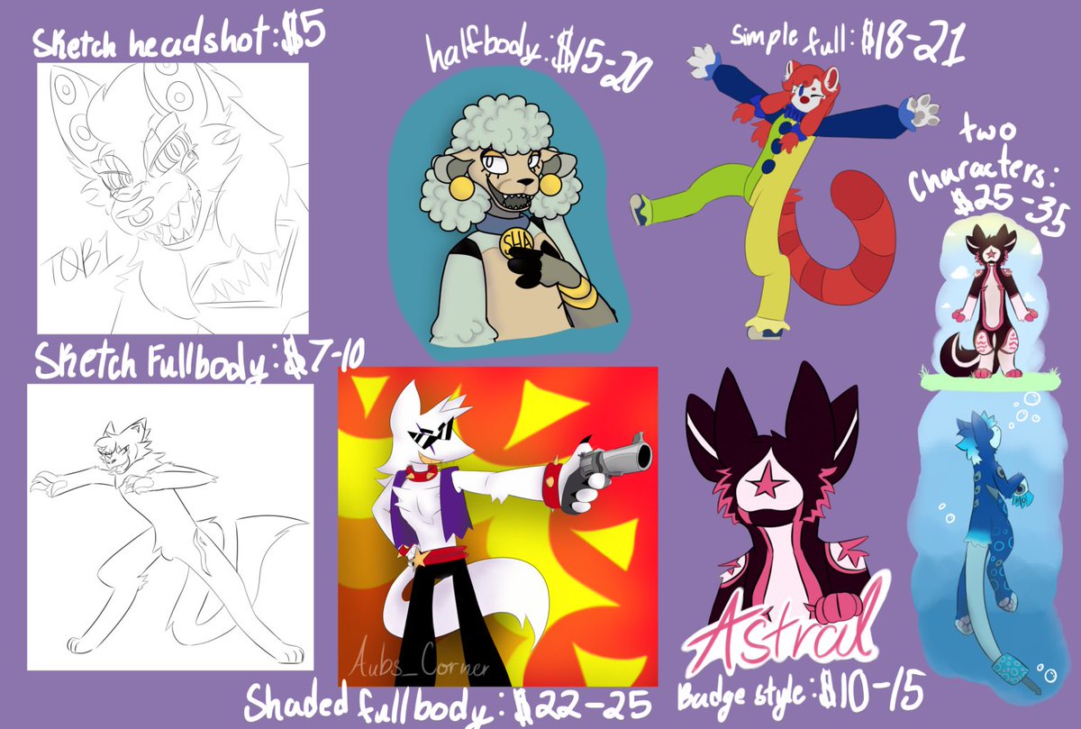 Aubs_Corner's tweet photo. Hey! So I’m opening up commissions to help save for MOMOCON!!

All prices listed in the picture, if you’re interested dm me!!
#art #momocon #artcommissions #comms https://t.co/vgfkyLbK0o