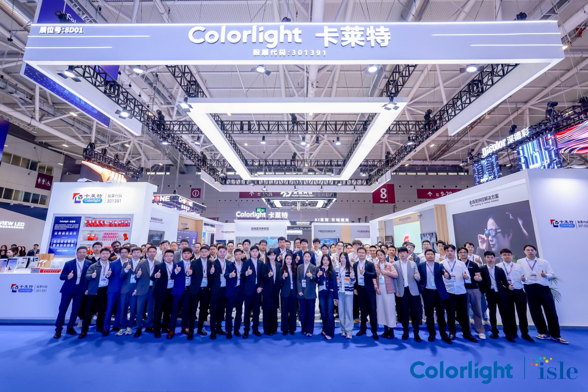 colorlightcloud's tweet photo. Day one of ISLE 2026! 

#ISLE 2026 has officially begun! Colorlight is making a bold statement with our comprehensive lineup of AI display control solutions. 

The show is just getting started! We invite you to visit the Colorlight #Booth D01, Hall 8!

#Colorlight #ISLE2026 https://t.co/9D22om1fKh