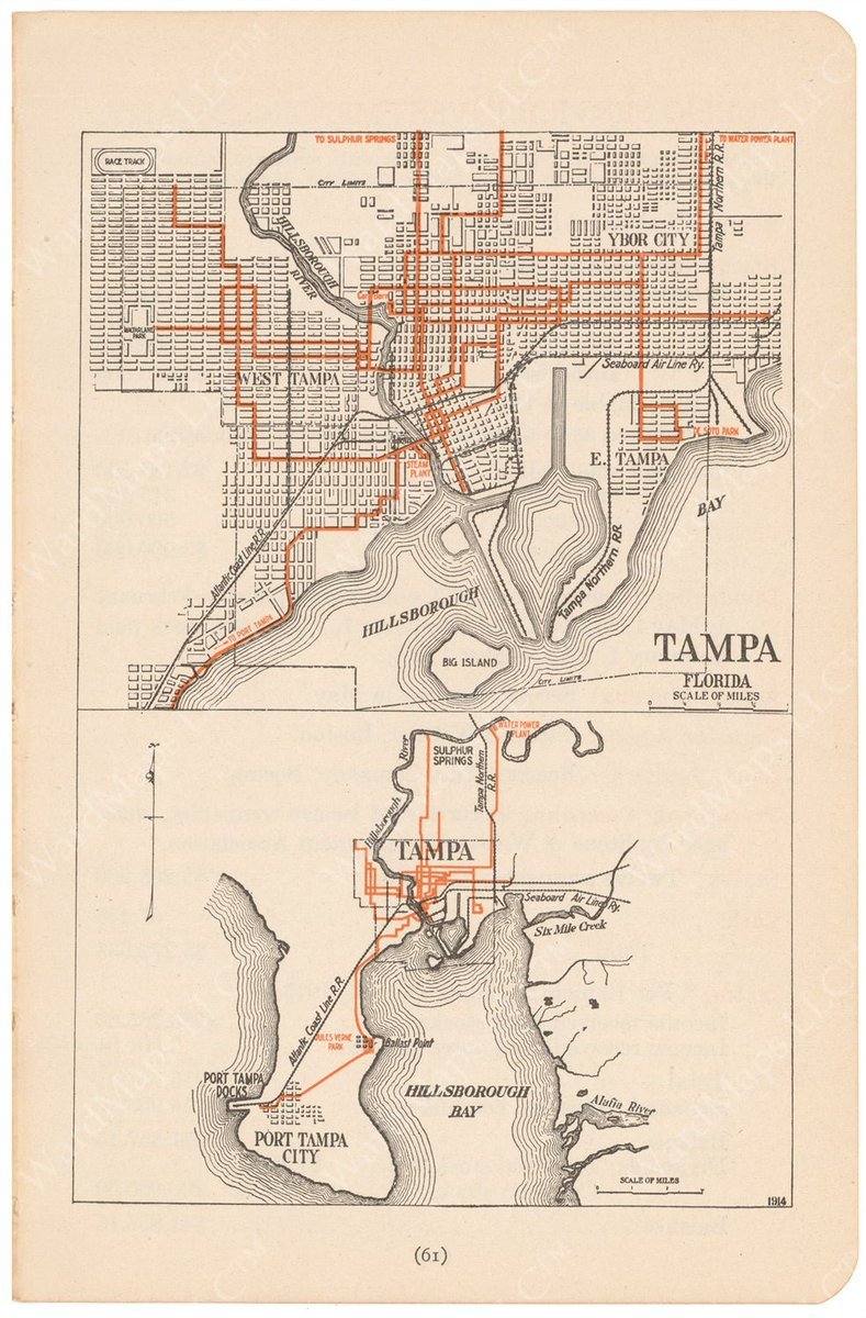 Tampa, like almost every other major city in the U.S., used to have an extensive trolley car system.
