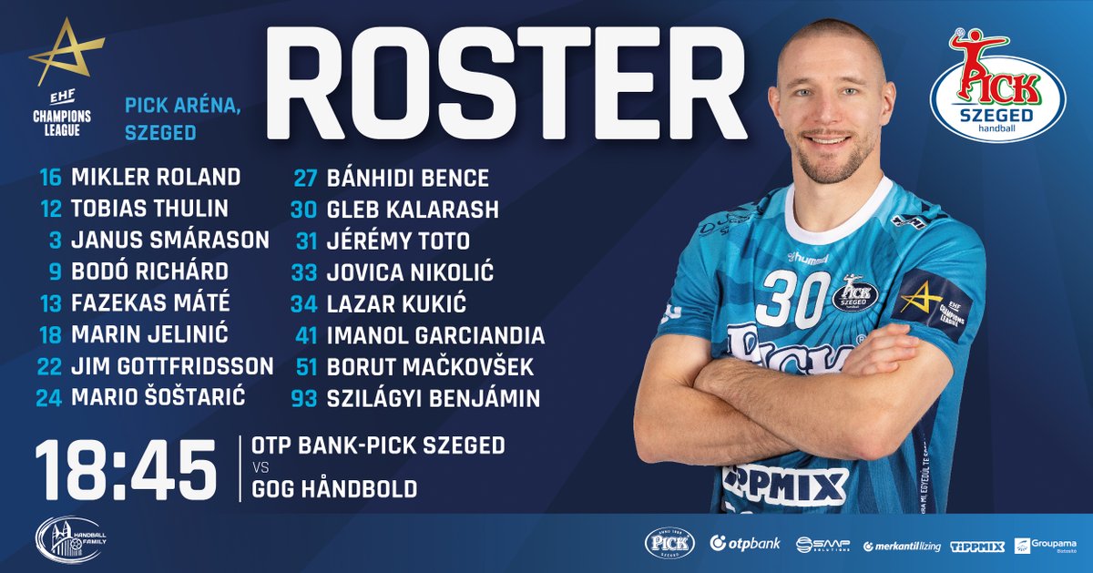 OTP Bank - PICK Szeged Handball tweet media
