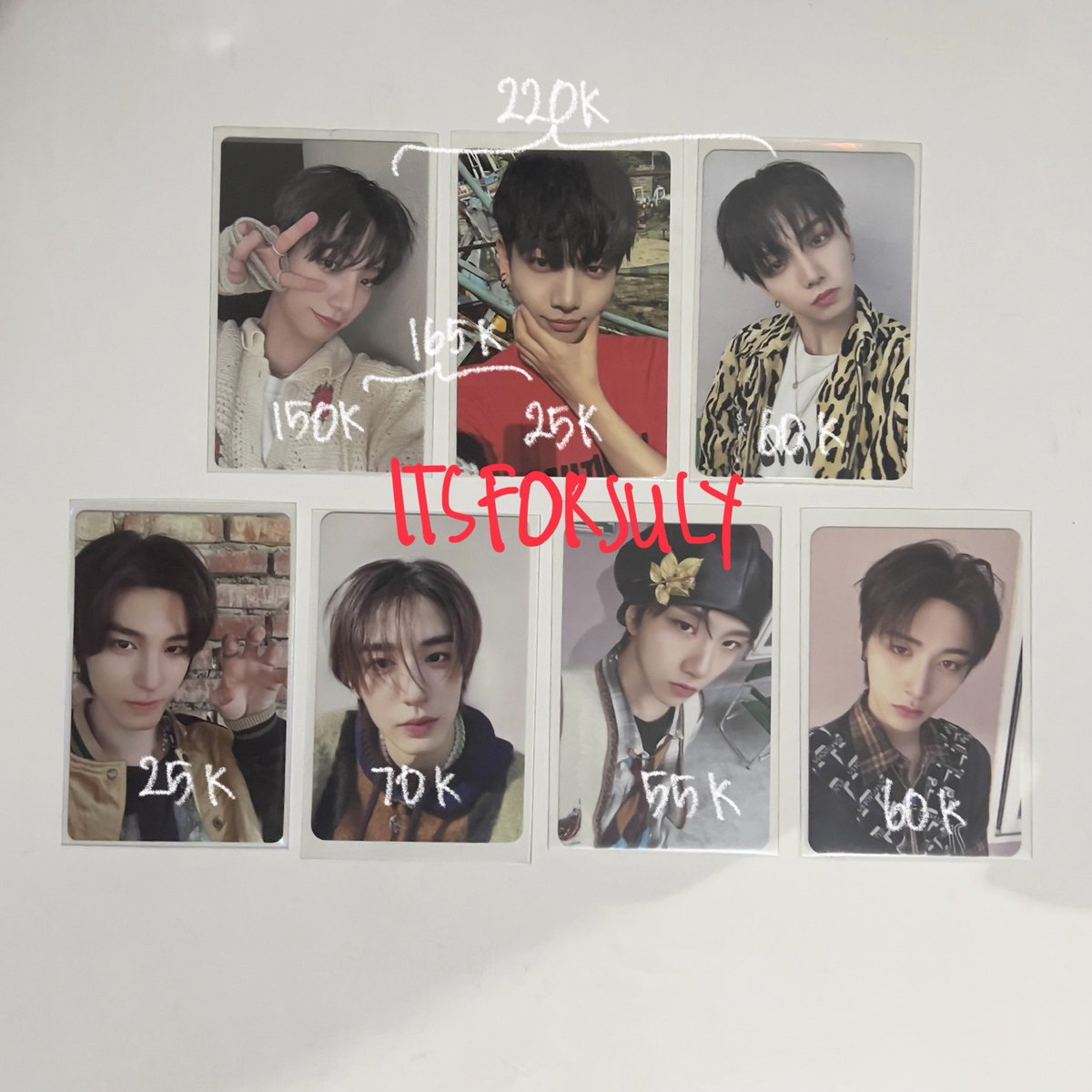 itsforjuly's tweet photo. wts / want to sell 

☆ boynextdoor pc

💵 price in pic
📦 exc pack &amp; adm 🍊
📍 dom jateng
✅ splitpay only

kindly dm if u interested <3
🏷️ boynextdoor myungjae jaehyun taesan leehan woonhak #wts #wanttosell #boynextdoor https://t.co/EVYlDDuF2I
