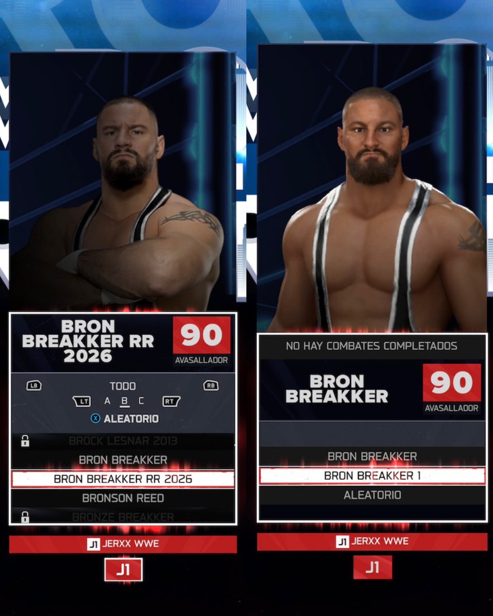 JerxxWWE's tweet photo. The situation is this, now we can choose:

Superstar variant: I can use a Render but they waste a slot for CAW and in the presentation of their entry it is called "THE SUPERSTAR".

Alternate attire: I can't use a Render, I can't change its label name to identify the attire in the menu.

The idea of separating alternative attire and variants of supertars was excellent unfortunately they did not know how to apply it correctly but now everything seems chaotic, messy and not at all functional.

#WWE2K26 @WWEgames @CornellGunter_