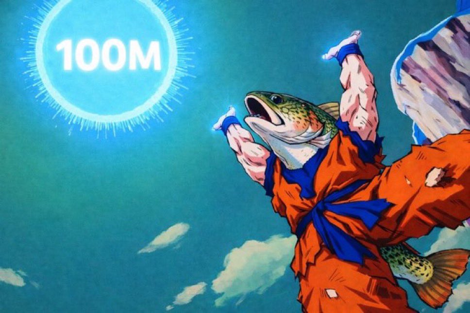 Posting every day from now on until $bigtrout reaches 100m 🐟day 1