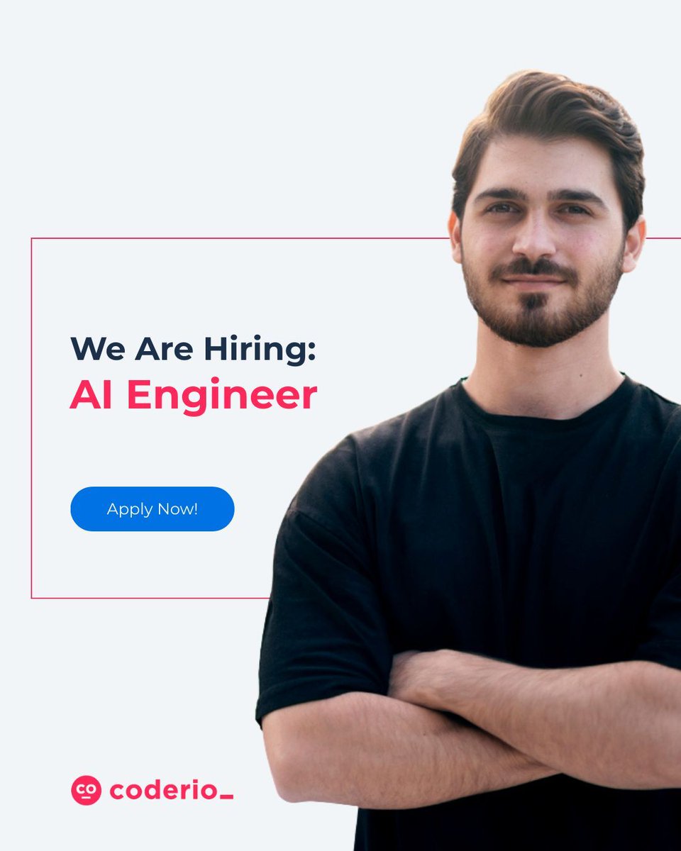 coderio_'s tweet photo. #WeAreHiring π₯
Weβre looking for an AI Engineer to build and deploy AI solutions that drive real business impact across scalable systems.
π» 100% remote
π° Salary in USD
π© Send your CV to talent@coderio.com
#Coderio #aiengineer https://t.co/q7HGRXpyl6