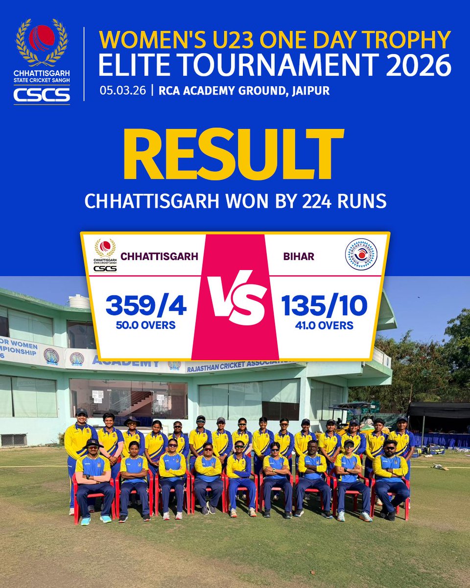 Chhattisgarh State Cricket Sangh tweet media