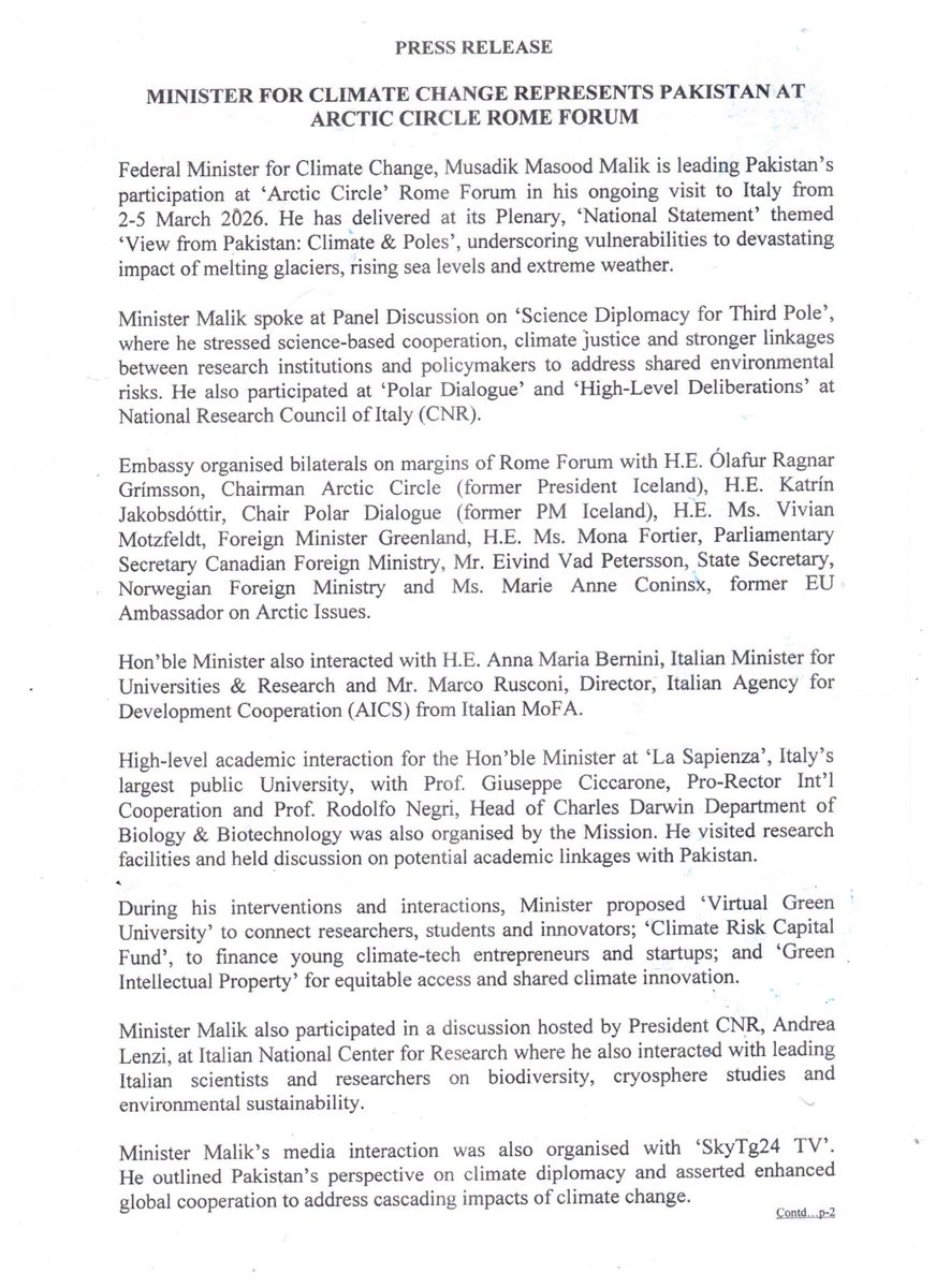 Pakistan Embassy Italy tweet media