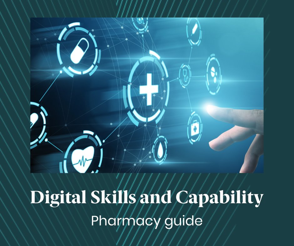 rc_pharm's tweet photo. Digital capability is now essential across all areas of pharmacy practice.

Our Digital Skills and Capability Resource highlights national frameworks, guidance and development opportunities to help teams strengthen their digital skills.

Learn more: https://t.co/0aALGZlS68 https://t.co/32grCxrhSJ