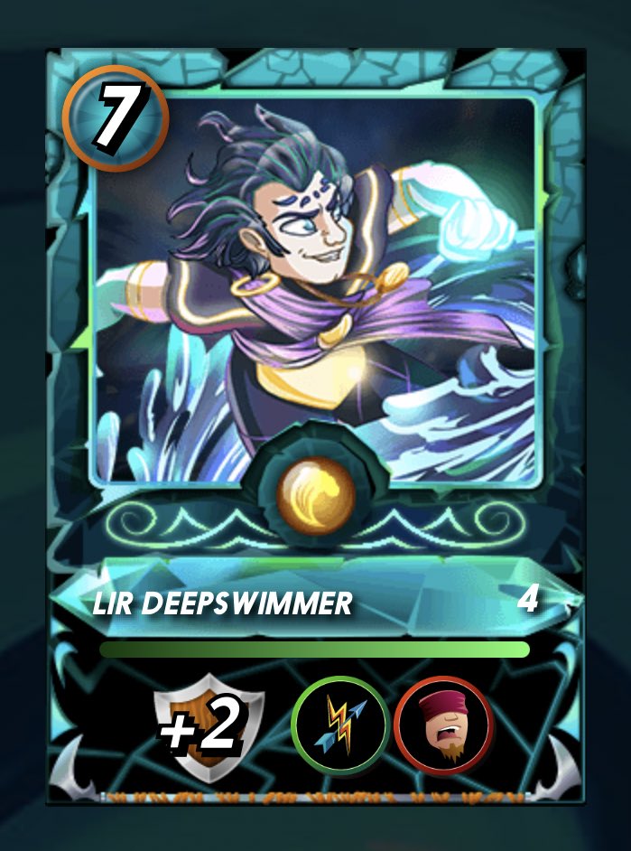 zekrom_707's tweet image. Wildcard of the day, No. 12

Lir Deepswimmer: the man who forms waves for fun 🌊 

This card, paired with a headwinds or two will for sure silence most ranged enemies.

A generational classic and always will be! 

Lir’s splintervibes is a banger too! 🎧 

#splinterlands #BCG #TCG