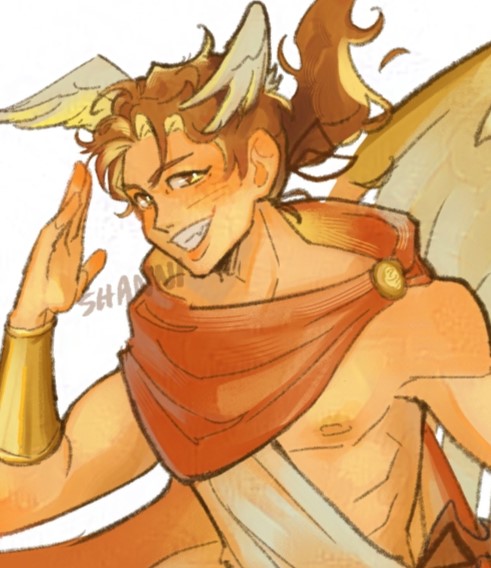 shanni_99's tweet image. Someone who's not afraid to send a message😉

drawn for a local fan event!
#Hermes #Epicthemusical