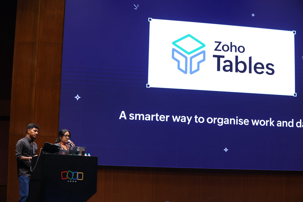 ZohoTables's tweet photo. @SwiftChennai Meetup at the @Zoho campus! 
  
We were excited to showcase @ZohoTables during the Product Showcase, highlighting how teams can build powerful workflows while taking advantage of Apple-native experiences on iOS and iPadOS.
 
#SwiftChennai #iOSDevelopers #ZohoTables https://t.co/x0PjMjFsyw