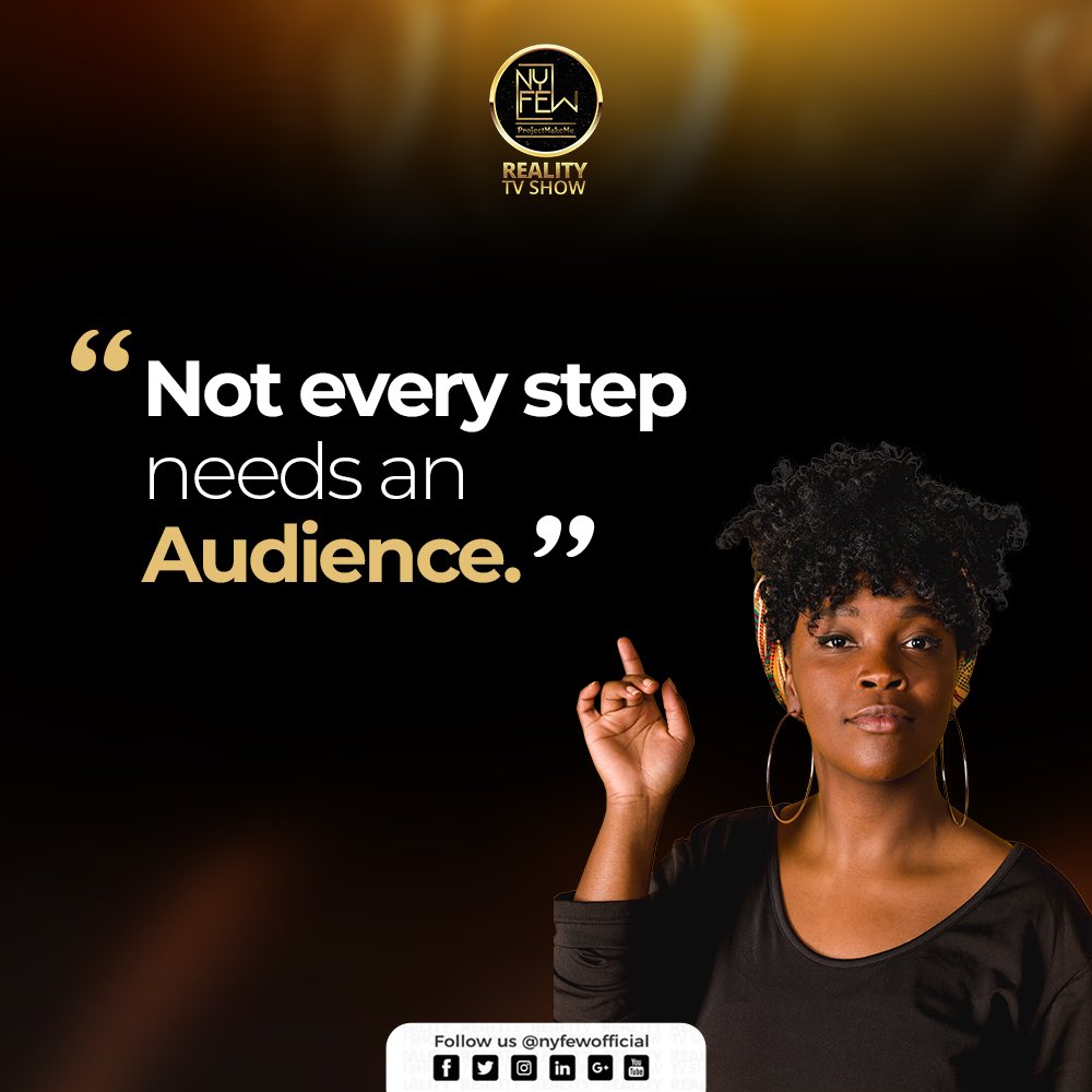 NYFEWofficial's tweet photo. Not every step needs an audience.
Share this with someone who needs this.
#nyfewrealitytvshow #wavecommunity #SelfWorth #PurposeDriven https://t.co/jWrzWuDP5F