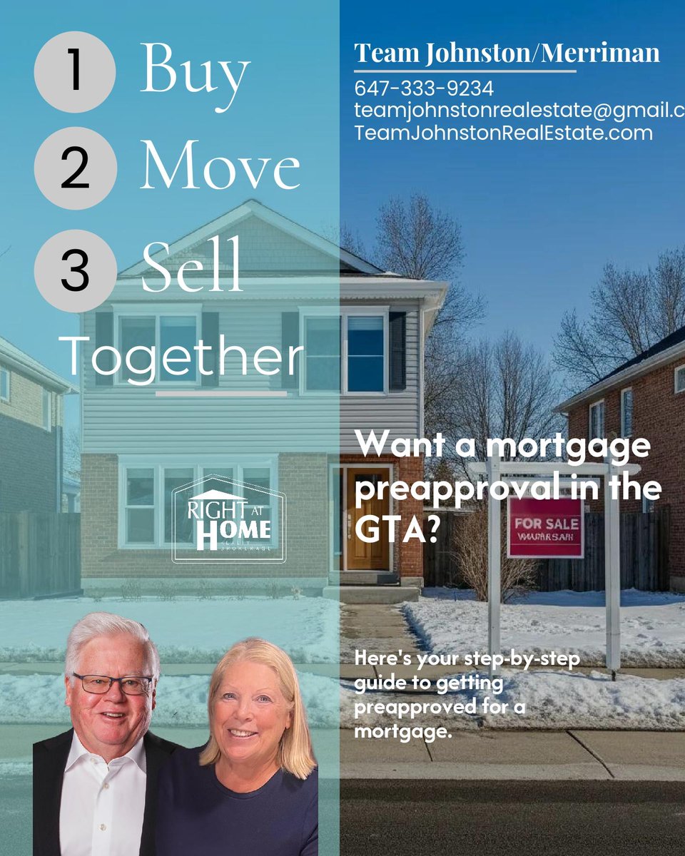 Team_Johnston's tweet photo. Want your mortgage preapproved in the GTA? Here's how: 1️⃣ Check your credit &amp; budget. 2️⃣ Submit docs like pay stubs &amp; bank statements. 3️⃣ Avoid new debts or job changes. For first-time buyers or seasoned investors, knowing this is key! #RealEstateTips https://t.co/0NIRxdokHq