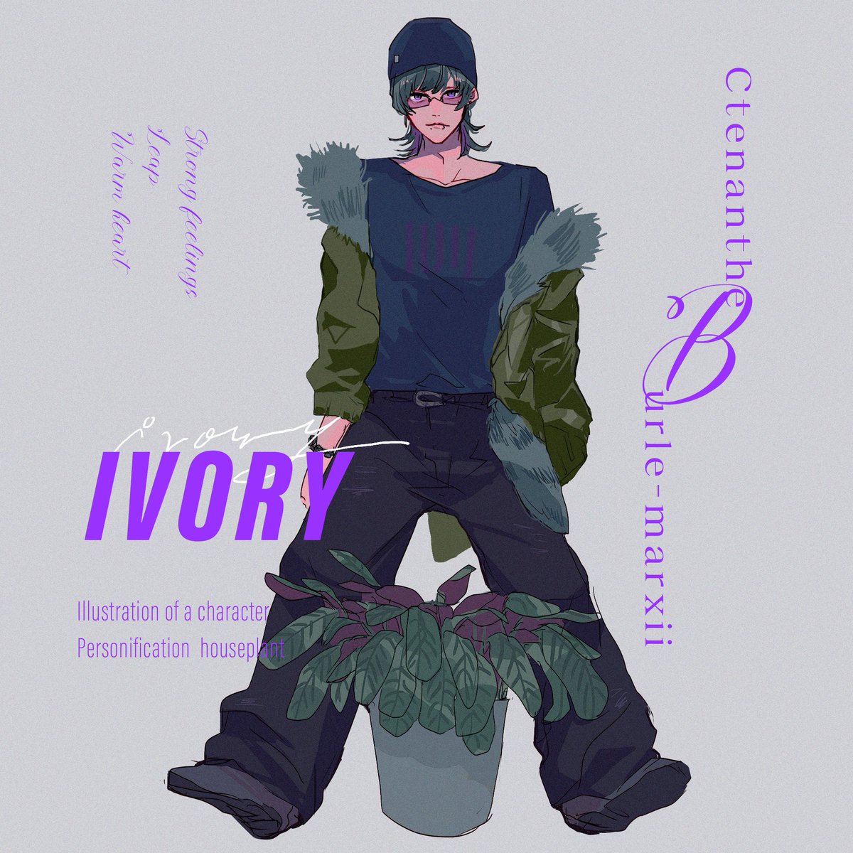 クテナンテ ブルレーマルクシー

#観葉植物擬人化