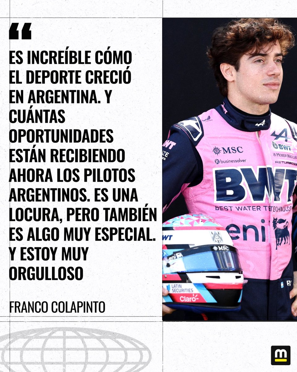 🌟¡Colapinto se emociona con este hecho que no tiene precedentes en casi 50 años!

🔙 La última vez que tres argentinos disputaron la temporada completa a nivel F1, F2 y F3 ocurrió en 1980.

Cuando le preguntamos este jueves, Franco no ocultó su orgullo por la llegada de más