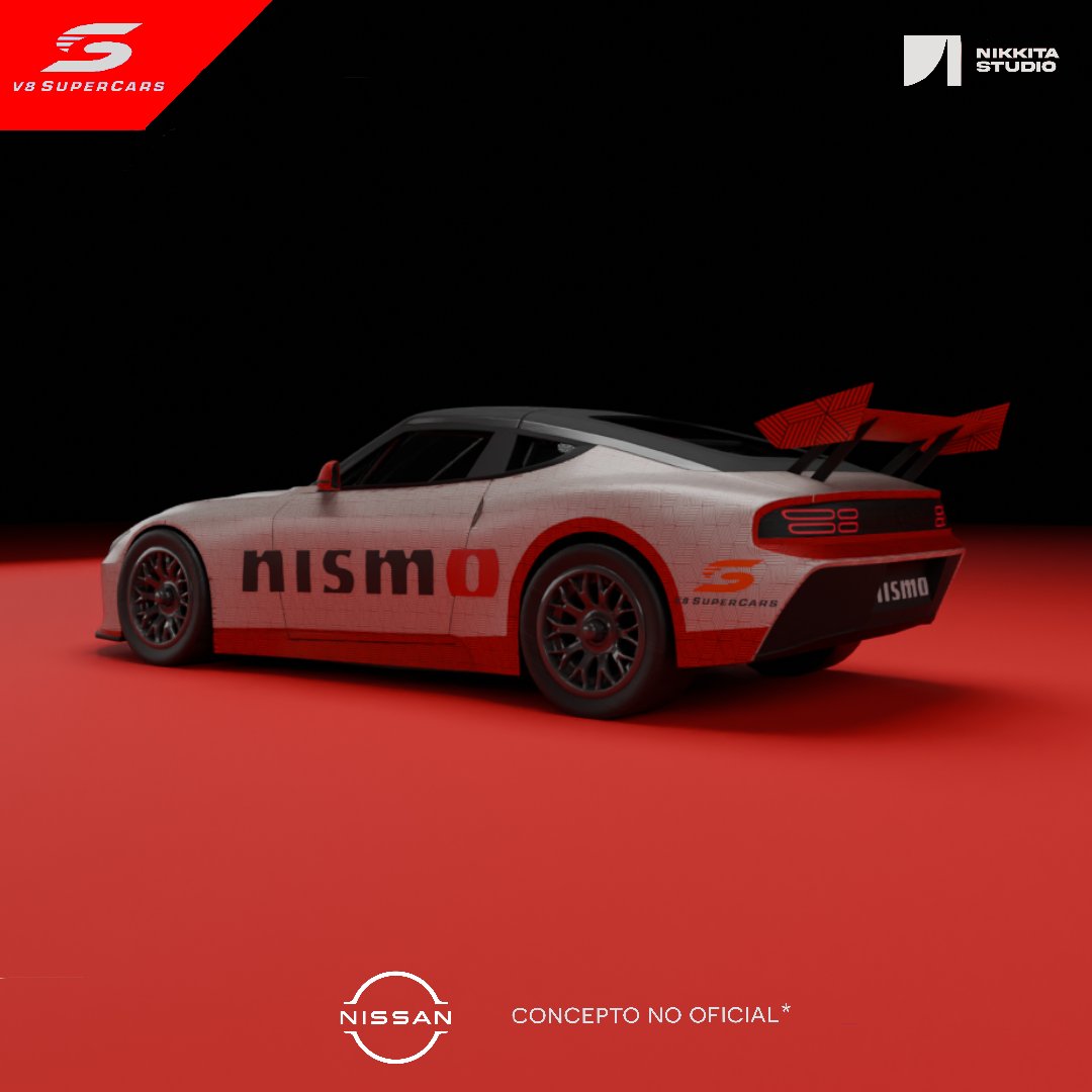 MarioPotee's tweet photo. Nissan Z Nismo — V8 Supercars concept.
El Z reinterpretado bajo la silueta y proporciones del Supercars Championship: carrocería ensanchada, postura baja y aerodinámica funcional.
Un coupé compacto adaptado al formato de turismo V8
#NISSAN #v8supercars #Znismo https://t.co/ziHeSGHY7U