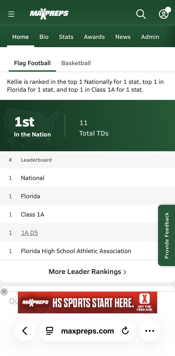 Kellie04Grant's tweet photo. Good morning,
The goal is to get 1% better everyday. Thank you Coach @coach_ecullen for believing me. #Flagfootball #TrinityCatholic
#Jr year @MaxPreps @FlaHSFootball @OcalaStarBanner @FLgridironpreps https://t.co/CETkkkmtj9