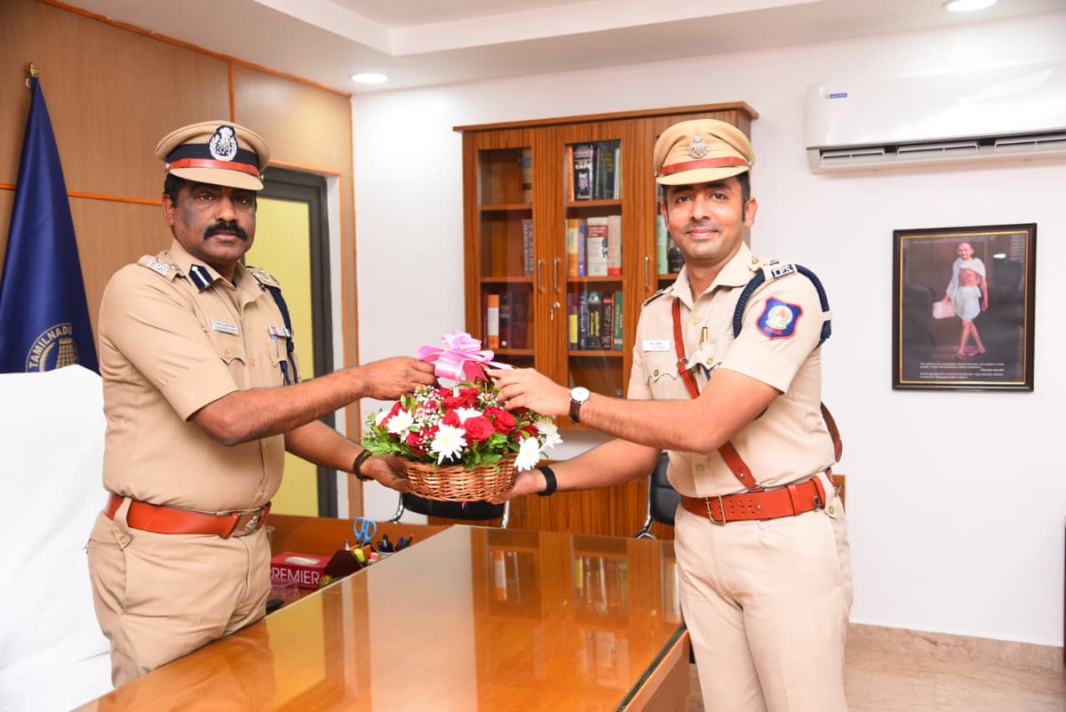 இராமநாதபுரம் சரக காவல்துறை துணைத் தலைவராக முனைவர் நெ.மணிவண்ணன், இ.கா.ப., அவர்கள் இன்று பொறுப்பேற்றுக்கொண்டார்கள்.