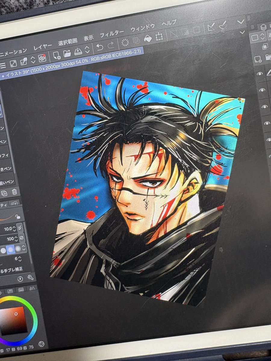 mo2v_m's tweet photo. にいちゃん

描いた(⸝⸝ ´艸`⸝⸝)🩸✨

私には
塗り込む気力体力が
足りませんでした💦

ちょいデコ気味なので
気が向いたらリベンジしたい
今度は厚塗りで、、、

おやすみなさいませ https://t.co/ZwMt4M9TXS
