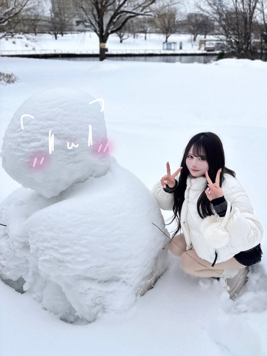 おっきいゆきだるま❕