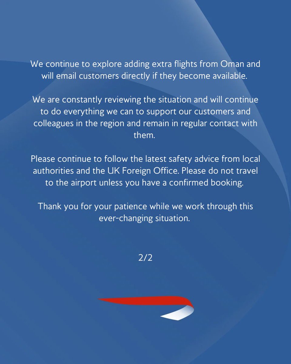 British Airways tweet media