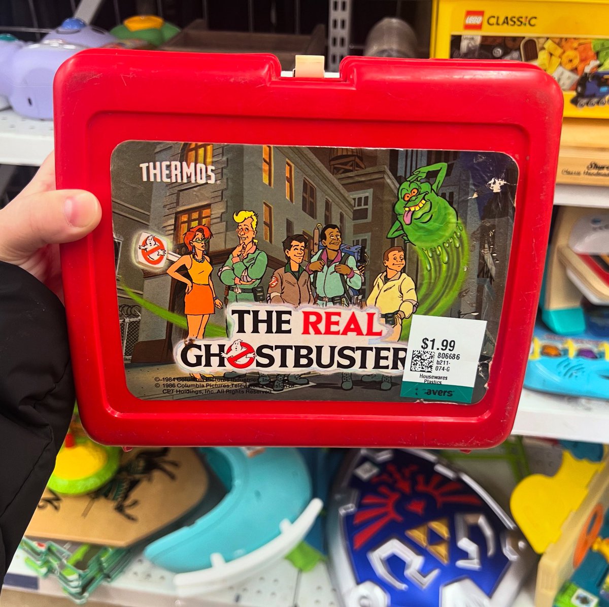 GamerAhmer's tweet image. Crazy thrift find! #thrift #ghostbusters #80s #throwback #nostalgia