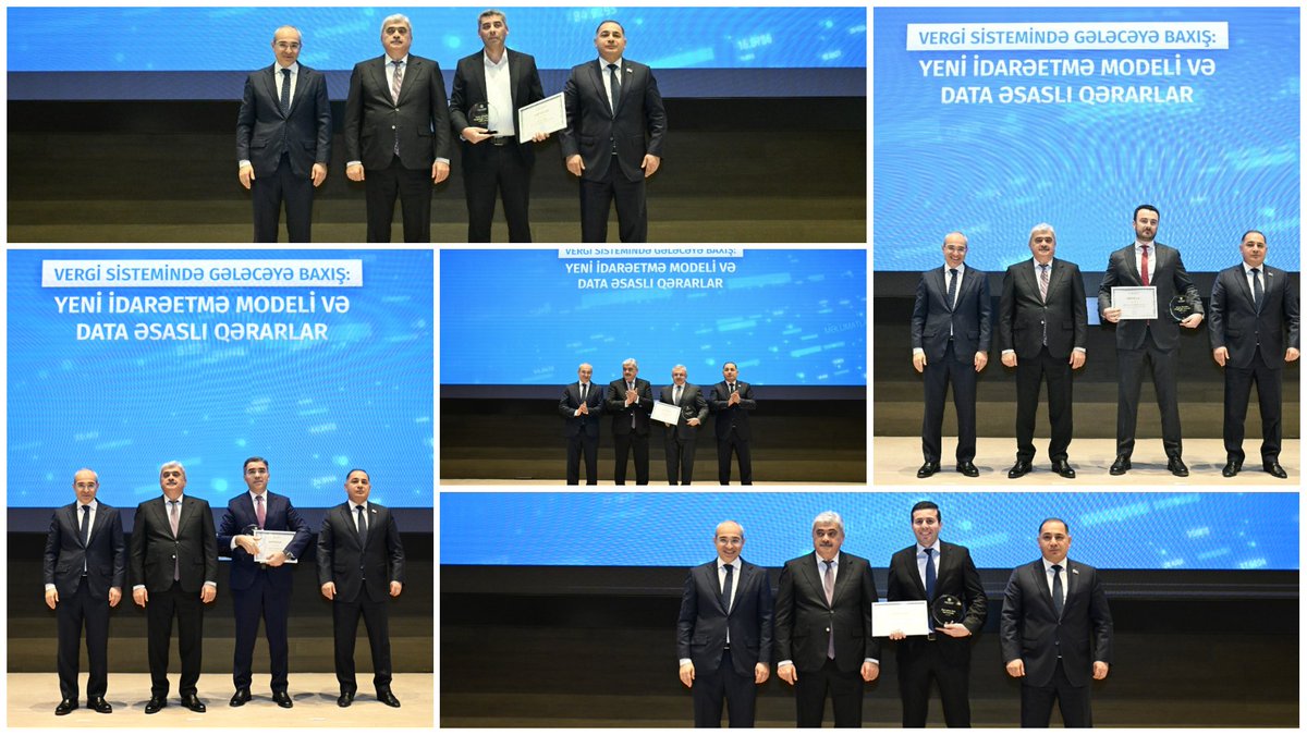 İqtisadiyyat Nazirliyi yanında Dövlət Vergi Xidmətində “Vergi sistemində gələcəyə baxış: yeni idarəetmə modeli və data əsaslı qərarlar” mövzusunda Forum keçirilib.

Ətralfı - shorturl.az/vergi-forumu

#EconomyAz