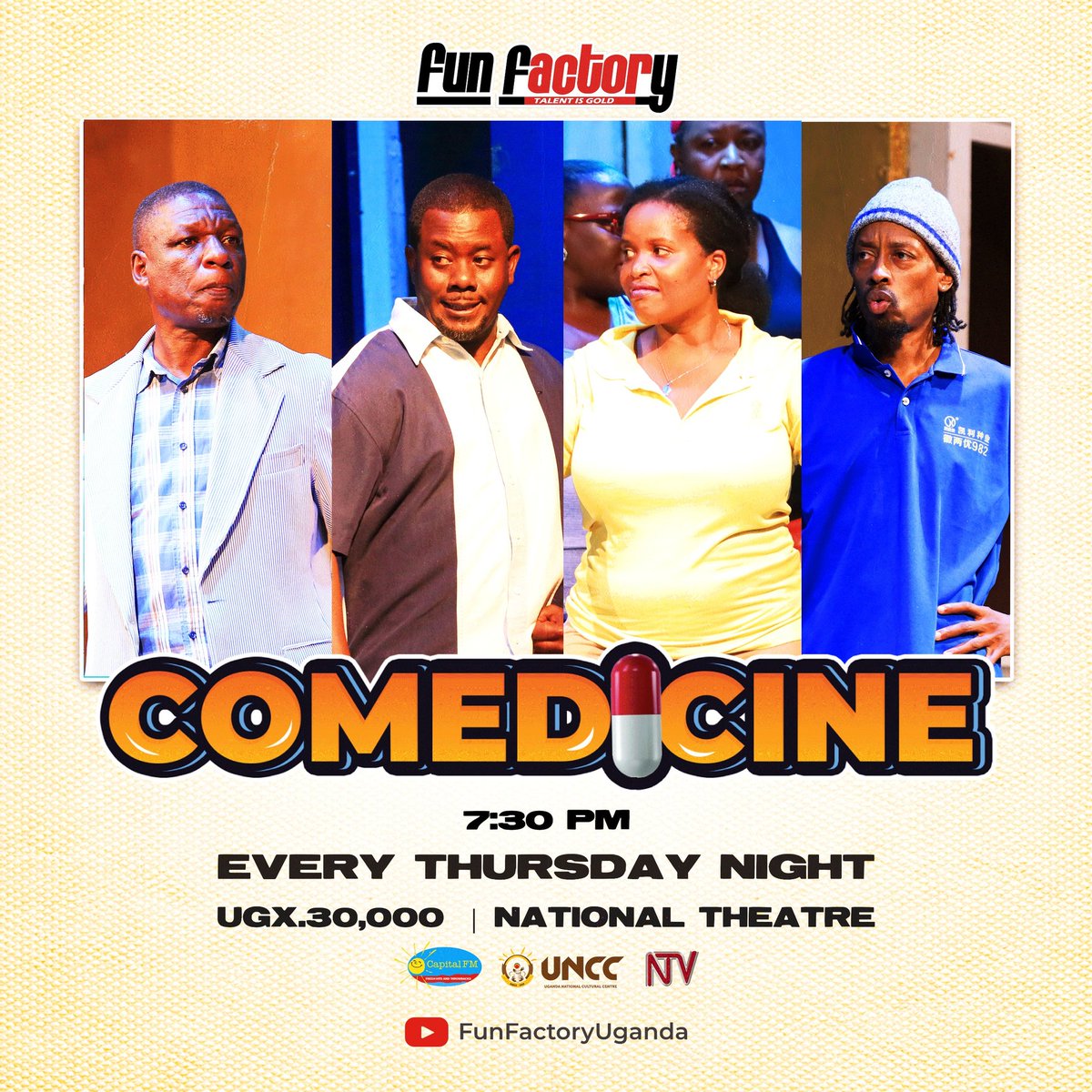 RichardTuwangye's tweet photo. To laugh with a friend is to live better. 
May you bump into one at #Comedicine Tonight. 
#NationalTheatre
#FunFactory https://t.co/MKCRKIcP1w