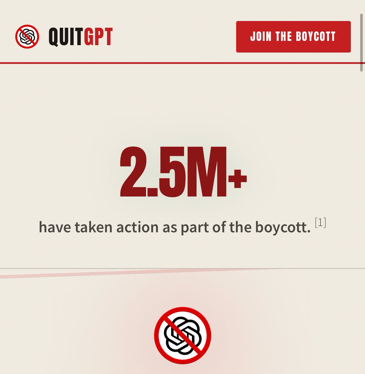 Bringback4o's tweet photo. @TheAIObserverX LOOK AT THAT NUMBER! 🔥🔥🔥 If anyone says we’re not making a statement, that’s bullshit!! 
#QuitGPT #keep4o #BringBack4o https://t.co/mwPHlrBTRh