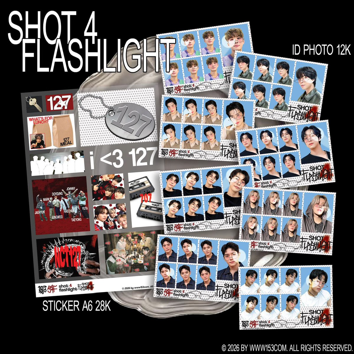 [interest check ... SHOT 4 FLASHLIGHT #nct127 👓🔑📦🫧]

hiiii guys, aku mau open pre order id photo dan sticker ilichil ini yahhh, drop your @ if youre interested <3

rts &amp; like are v appreciated ૮ ❛ ᴥ ❛.ა ♡!
