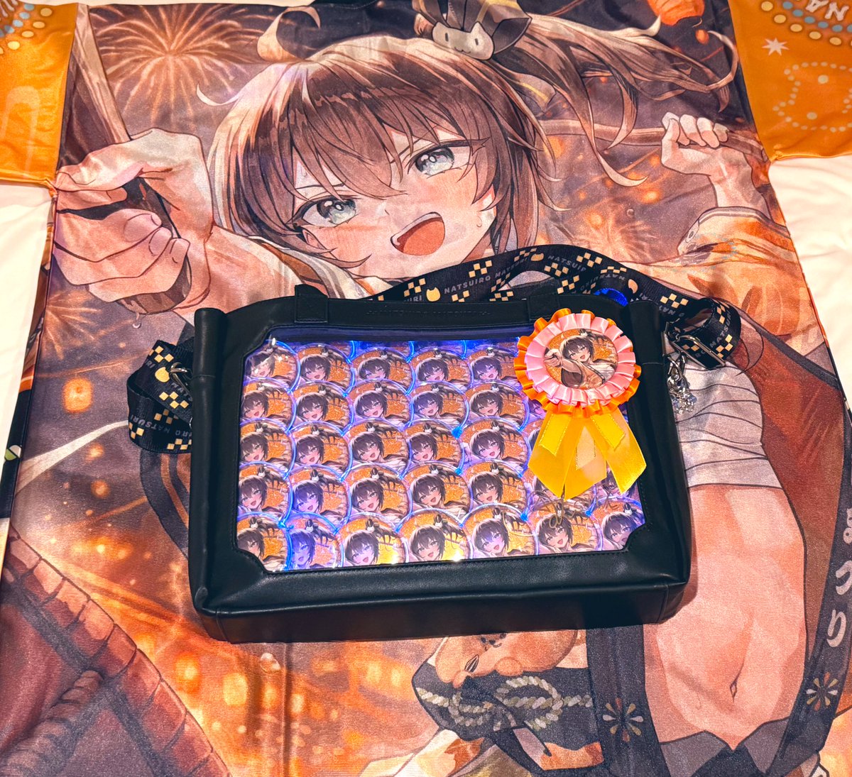 初めて組んだ缶バッジ痛バ持って行きます #まちゅと会うために