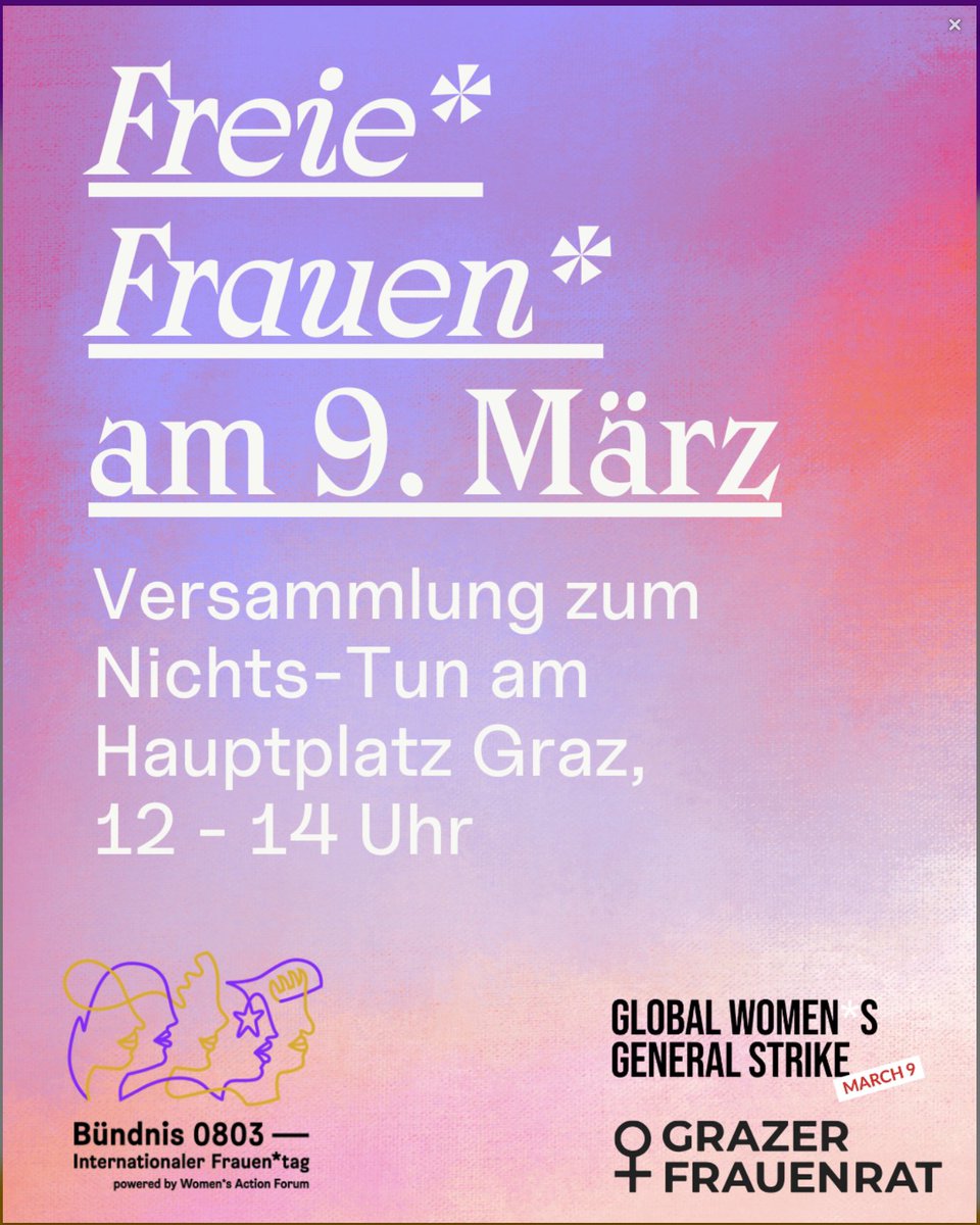 Cantharellas's tweet image. Tja. Wollte zum #Frauentag in #Graz bei einer Veranstaltung mitmachen. Habe Frau* gesehen und frage mich ob es eigentlich noch echte Frauengruppen gibt. Die ohne *
