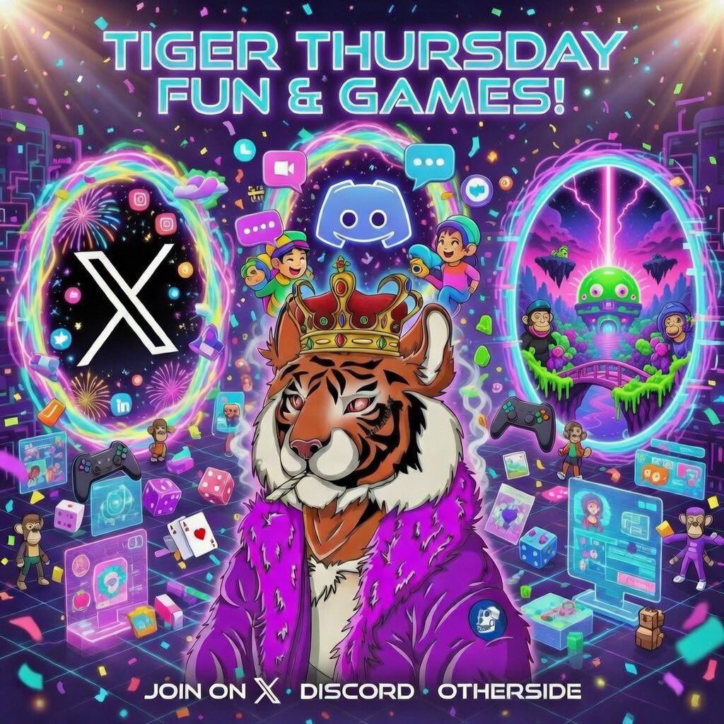 Who would be up for a new Tiger day??

Just fun and games, big and small, on X, discord and otherside??