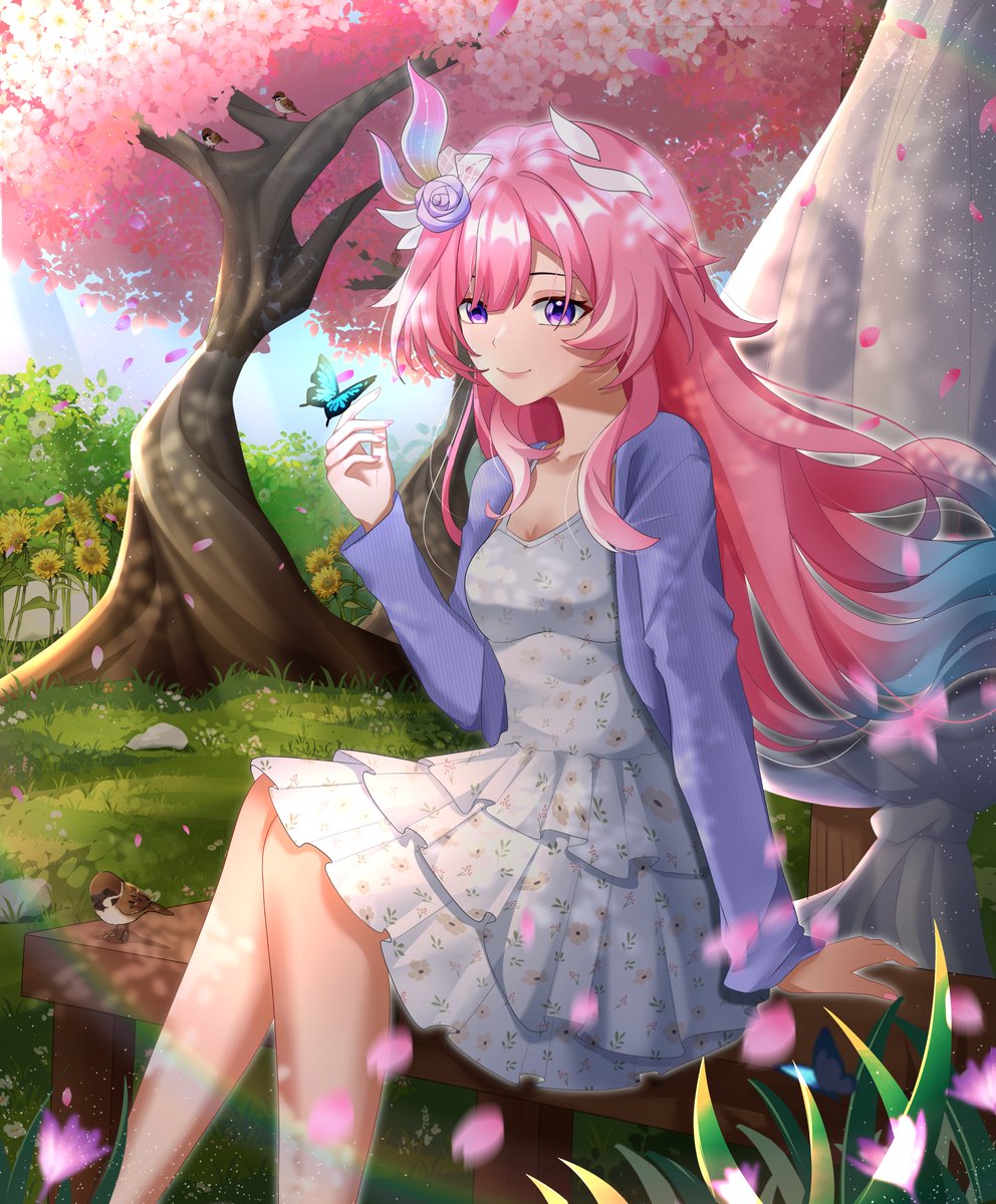 RouKamizuru's tweet photo. 🌸🦋

#HonkaiStarRail #スターレイル https://t.co/7cux3FOy2b