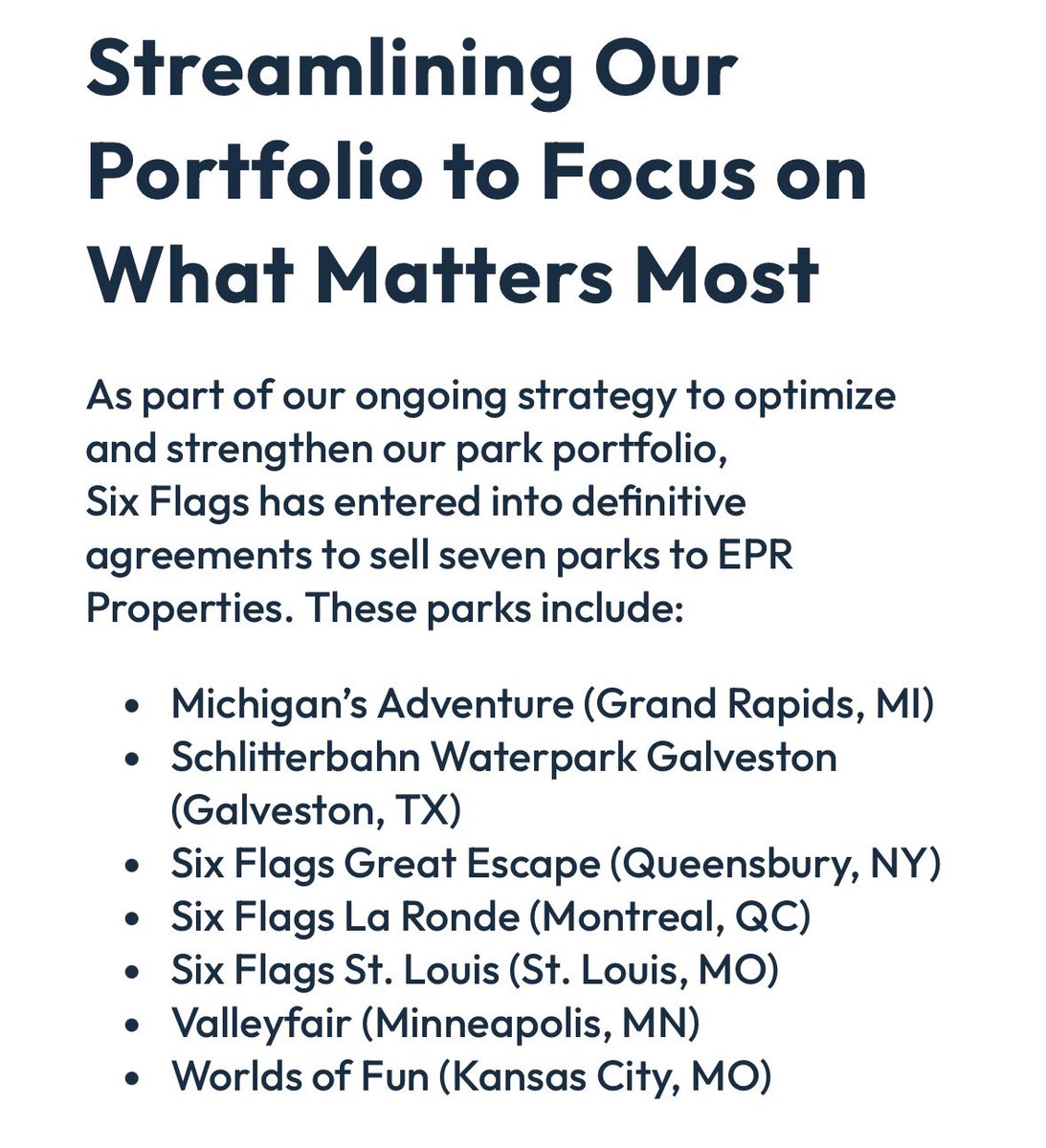 allclear_ooh's tweet image. 🚨six flags is officially selling these 7 parks🚨

thoughts?