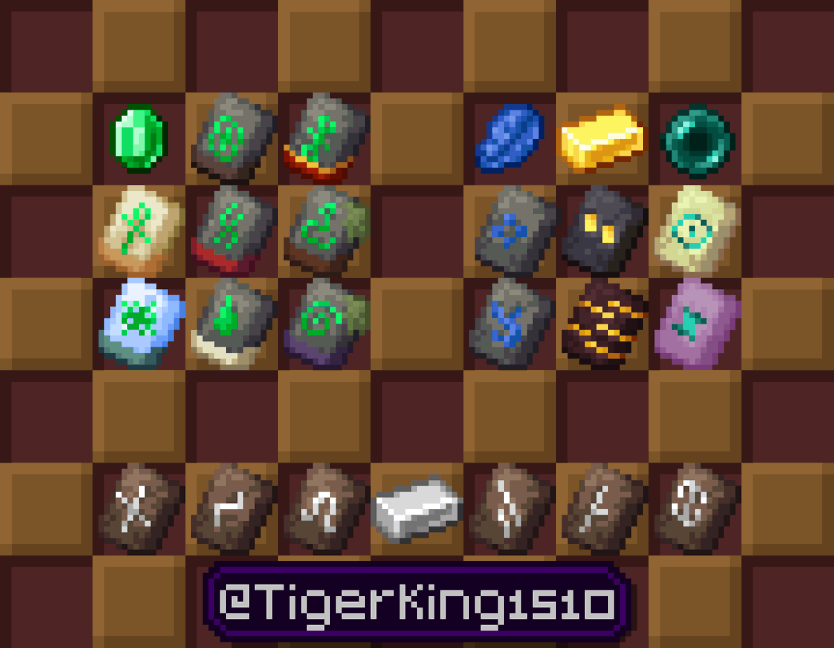 TigerKing1510's tweet photo. Los diseños de armadura son solo de diamante, estaría bien que cambiaran los materiales de algunos para hacerlos más lógicos con su origen. También deberían añadir nuevos diseños con aldeanos (esencial).
#Minecraft #Pixelart #MinecraftPixelart #MinecraftIdea https://t.co/LEe7AZT7r9