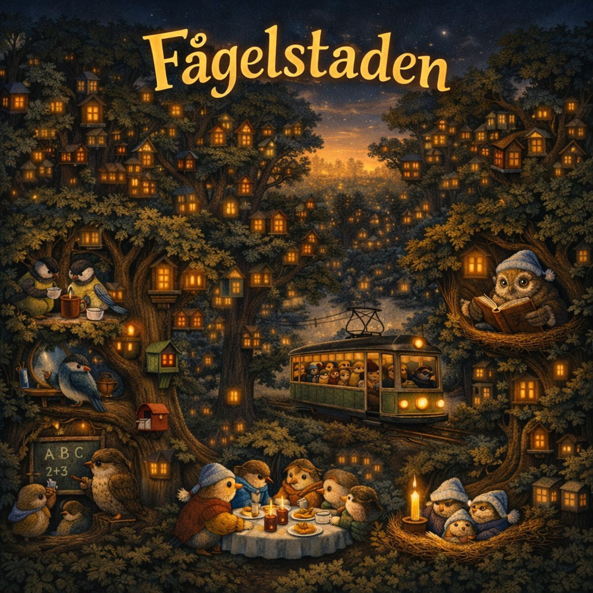 c_dahlstrom's tweet photo. Jag har testat något nytt och skrivit en godnattsaga som heter Fågelstaden. Den finns nu som ljudbok på Spotify. Ni som har småbarn får väldigt gärna prova den vid läggdags och se om den fungerar!

Ni kan läsa hela sagan i bilderna. https://t.co/UwMHoz6D2l