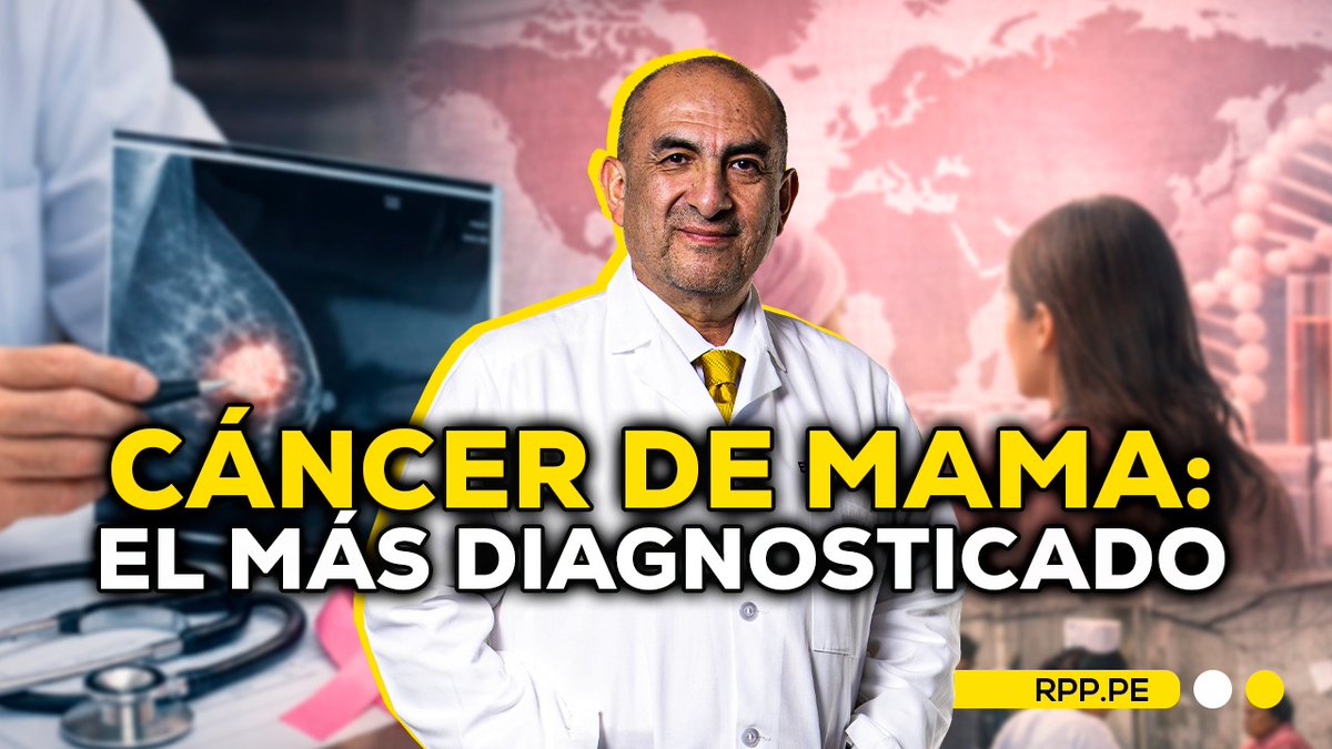 ⚕️El doctor Elmer Huerta, asesor médico de RPP, analiza un reciente informe internacional publicado en la revista científica The Lancet Oncology, que revela que el cáncer de mama es actualmente el más diagnosticado en mujeres en el mundo.

👉youtu.be/JOOc8vdR2So
#ROTATIVARPP