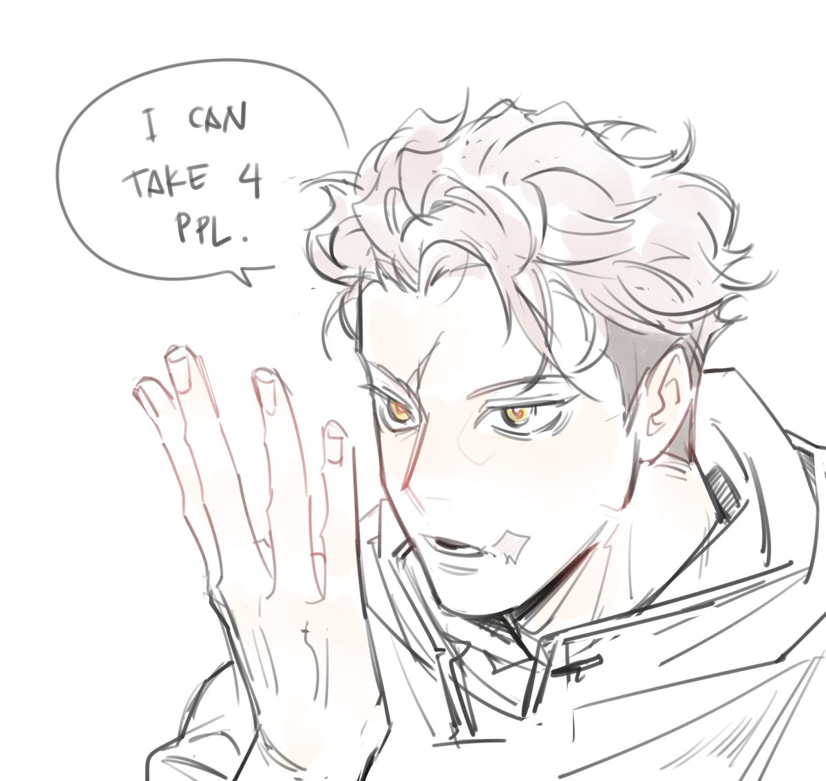 In a fight, I guess...

(Jjkmodulo spoiler)