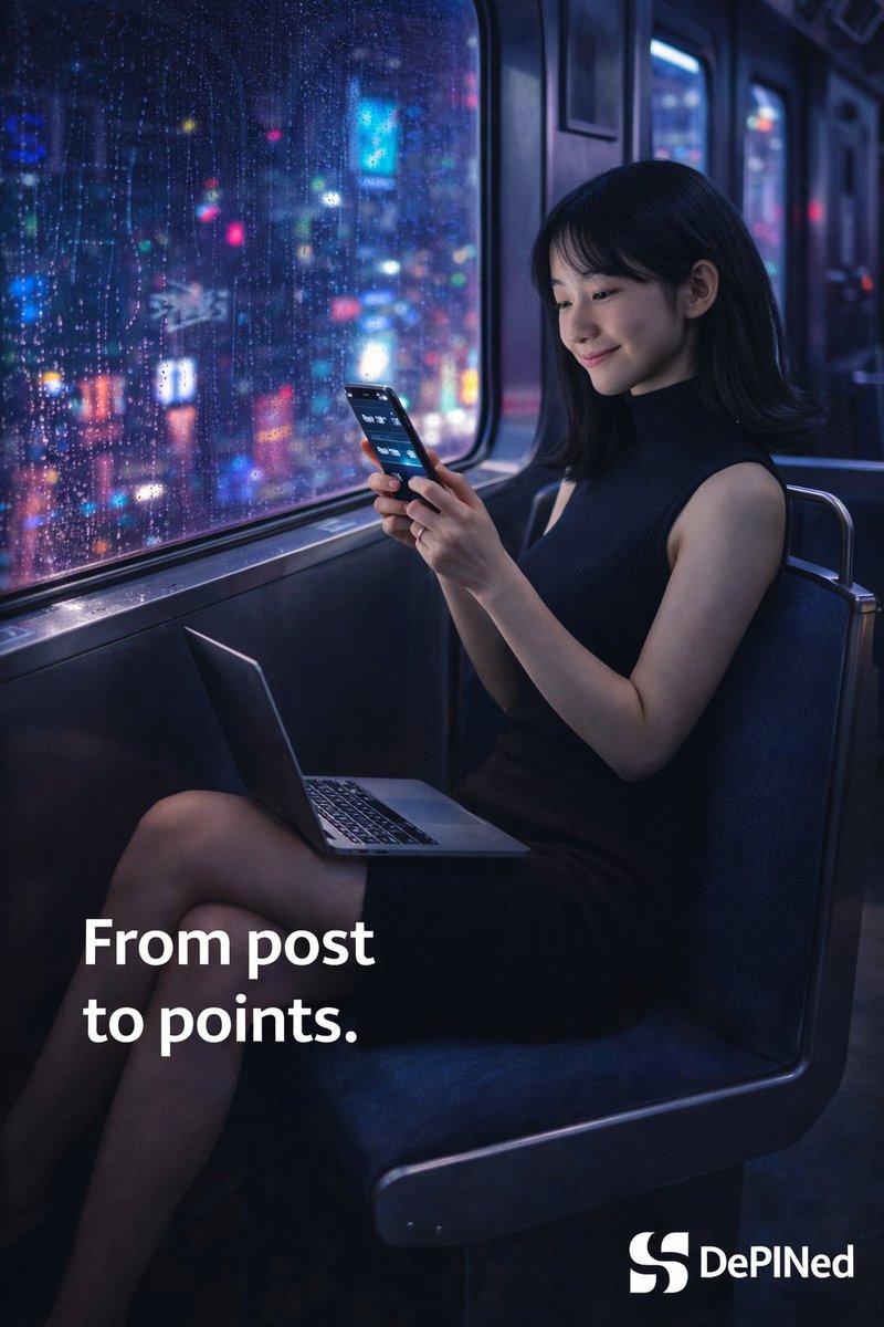 SoraMatsudaa's tweet photo. Talk to Earn isn’t “be online”. It’s “be useful”.
Write, reply, join threads, and keep the momentum daily. @DePINed_org rewards creators who actually communicate, not just lurk.
From post to points. https://t.co/DmCzpTQnAk