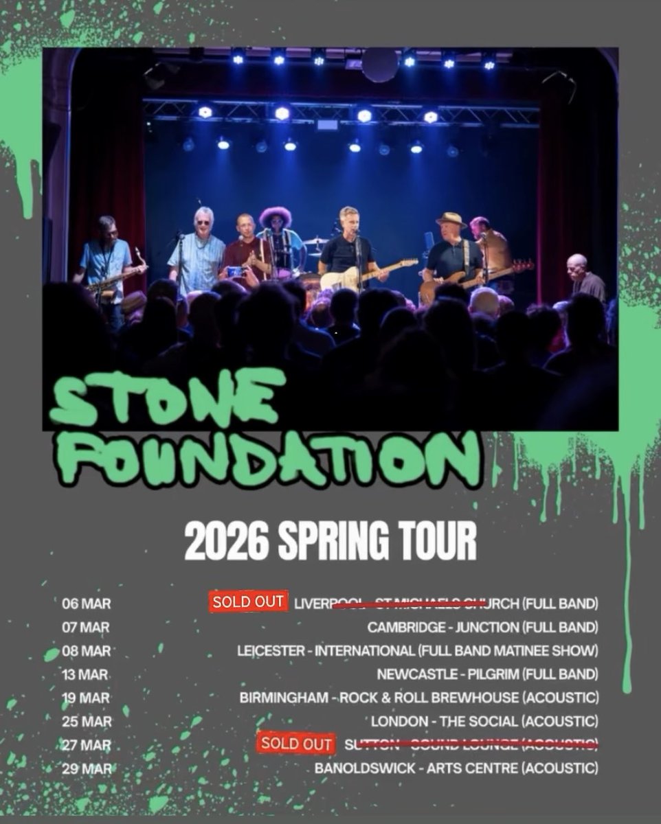 stonefoundation's tweet photo. This weekend our spring tour begins!
Liverpool, cambridge, leicester, Newcastle, Birmingham, london, Sutton, barnoldswick Lancashire!
Tickets and info at https://t.co/zhSQiwdTum

#tour #tickets #spring #march https://t.co/rzmHpeRwcV