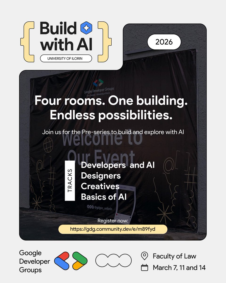 GDG On Campus Unilorin #BwAI26 tweet media