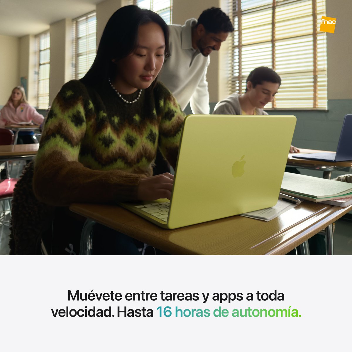 Fnac_ESP's tweet photo. El nuevo MacBook Neo tiene potencia de sobra para dar rienda suelta a la multitarea con tus apps favoritas.

Un diseño resistente en aluminio, cuatro colores alucinantes, una espectacular pantalla Liquid Retina de 13 pulgadas y hasta 16 horas de autonomía: este Mac es tan increíble como su precio.
 
Resérvalo ya en Fnac.

https://t.co/Y7rLhvmbjC