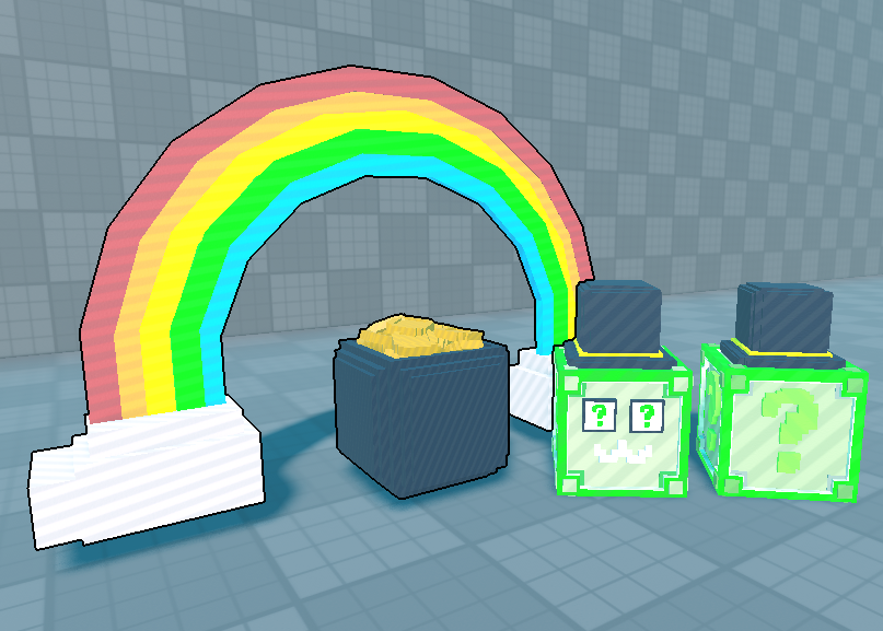 Zyzrek's tweet photo. ST. Patrick's Day pack! The pack contains: St. Patrick's Lucky Block, St. Patrick's Ultra Luckt Block, Pot O' Gold, Rainbow. Price: 100 robux. dm on me on discord: realsparklie   | #RobloxDevs #roblox_dev https://t.co/Sj61DYR07d