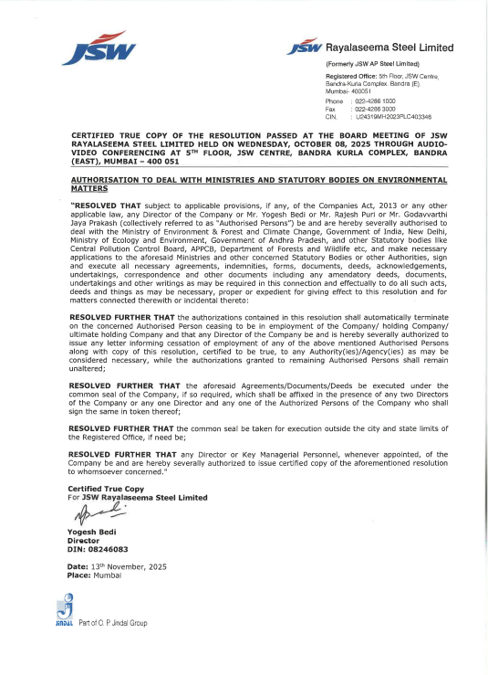 AP_CRDANews's tweet image. 🏭Kadapa Steel Plant Update

JSW has applied for "Transfer of EC" from YSR Steel Corporation Ltd➡️JSW Rayalaseema Steel Ltd for the upcoming #Kadapa Steel Plant

#AndhraPradesh #InvestInAP #KadapaSteelPlant #Rayalaseema