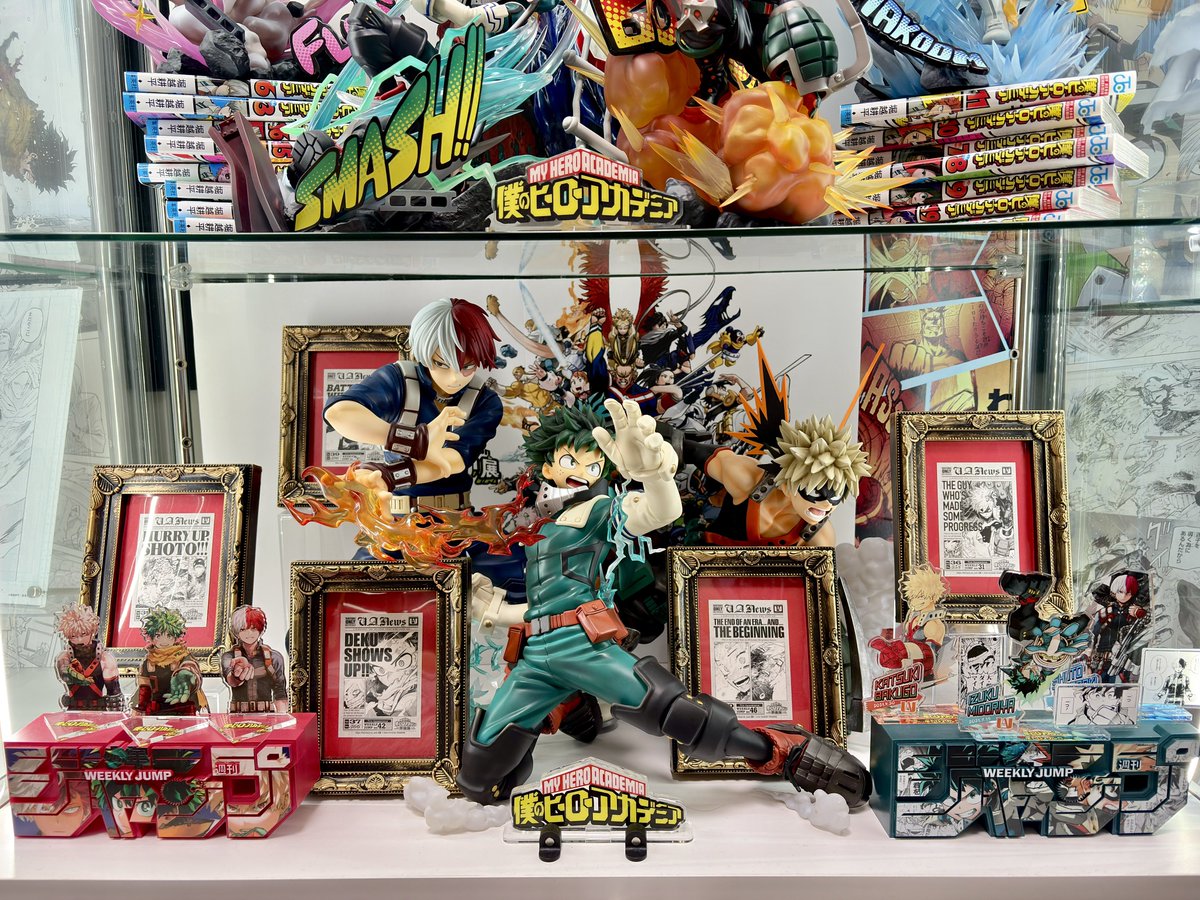 暫く晒してませんでしたが、 ヒロアカのメインディスプレイを晒します