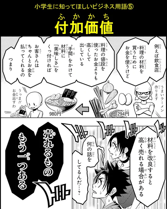 #小学生に知ってほしいビジネス用語
付加価値

#株式会社5年1組 