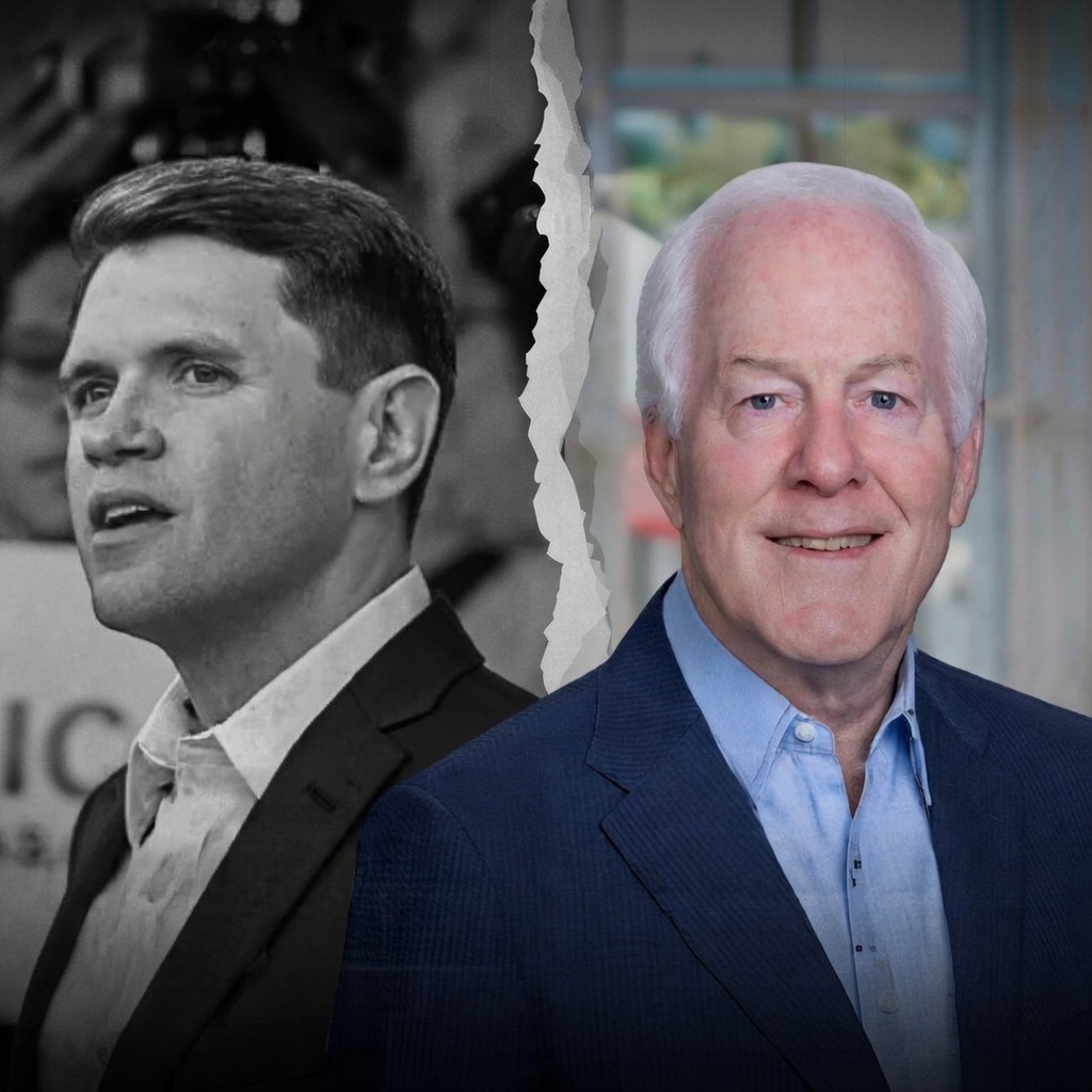 LoneStarLegendX's tweet photo. Cornyn vs. Talarico is basically two democrats squaring off for a Republican Senate Seat. 

Paxton is the only real conservative remaining in the mix. https://t.co/49nR3VCz3k